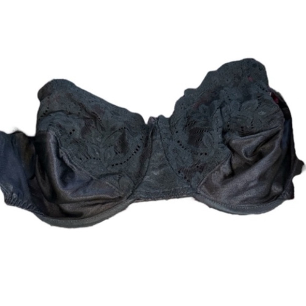 Smoothie by Fleur de Lace Convertible Backless Underwire Bra Black Size 38D